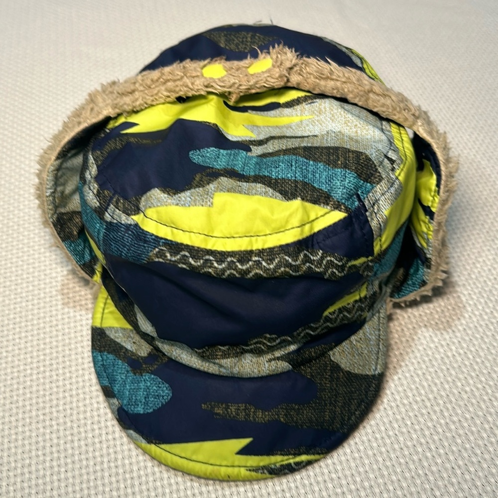 Patagonia boys hat with ear flaps and brim - 24 months